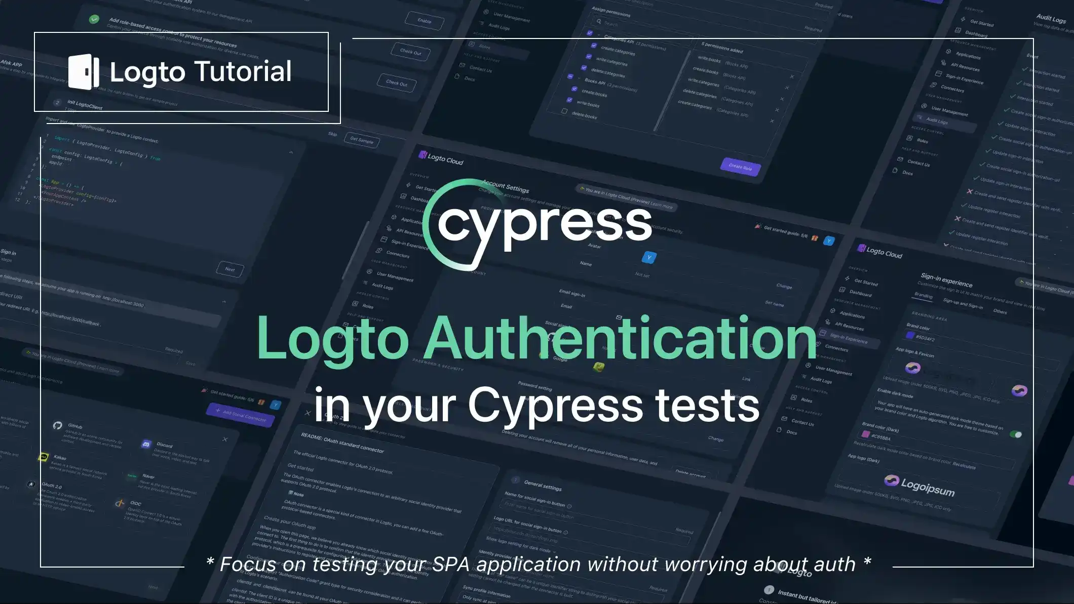 Logto authentication in Cypress