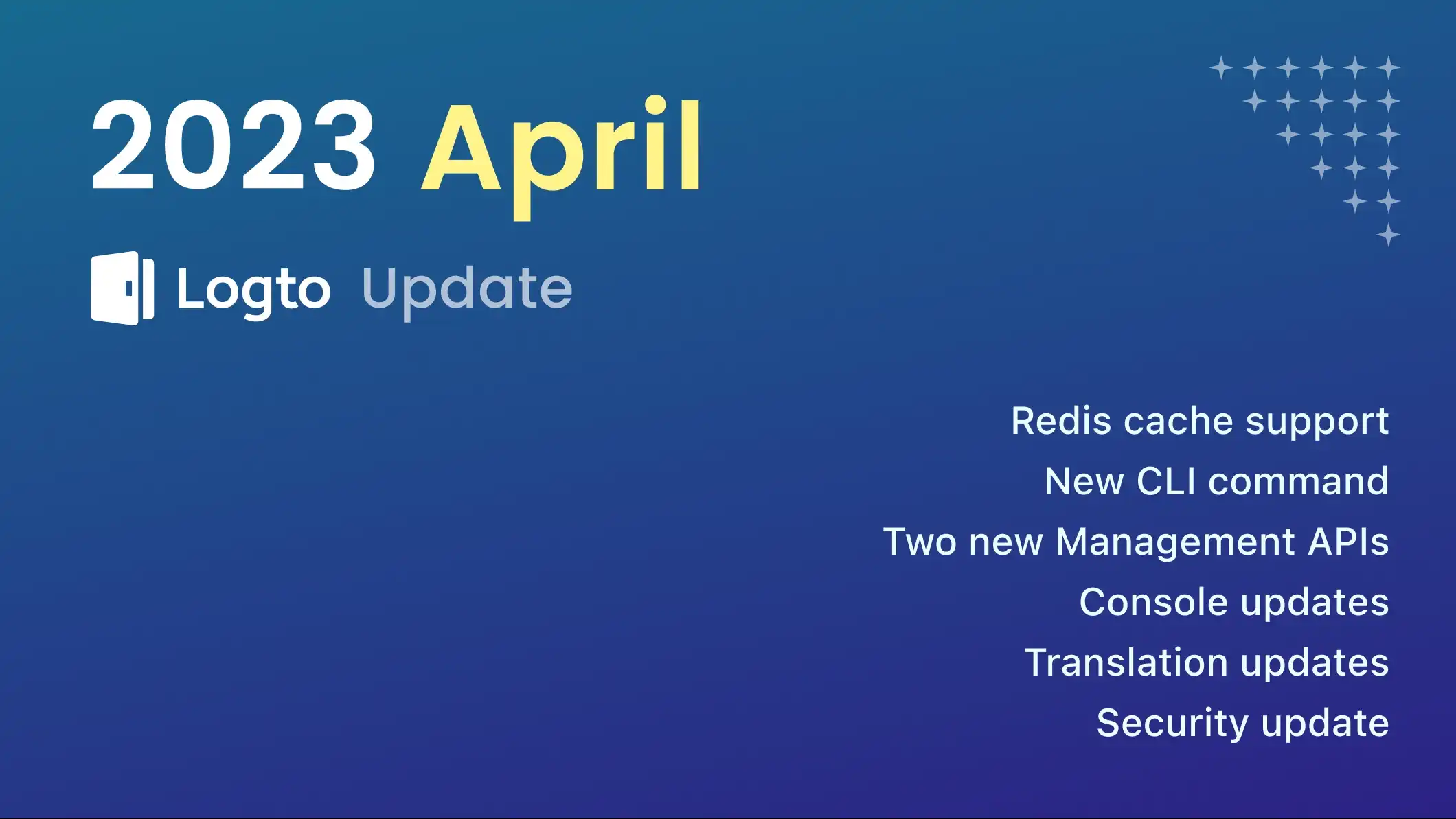 Logto 2023 April update