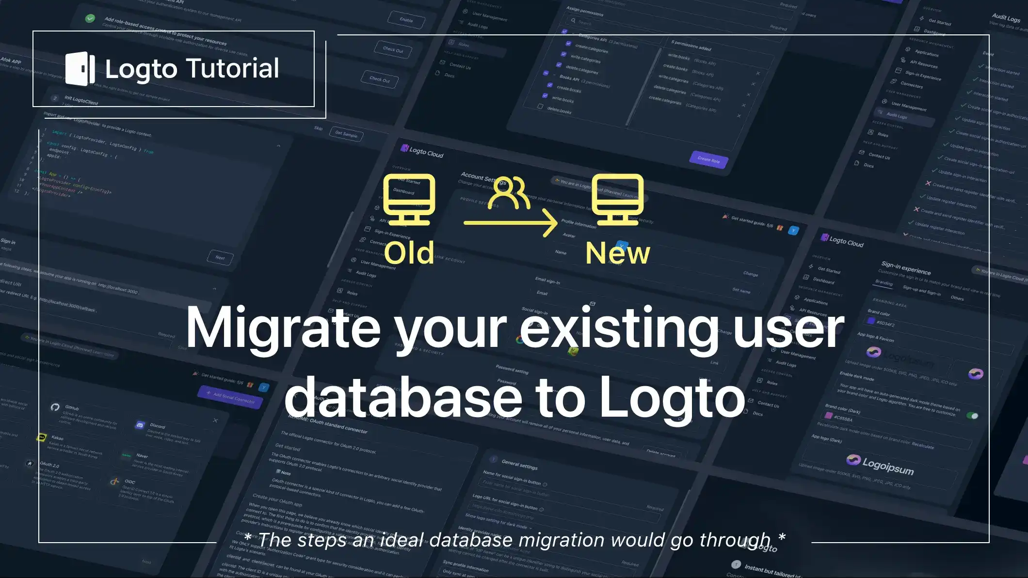 A general guideline to migrate your existing user database to Logto