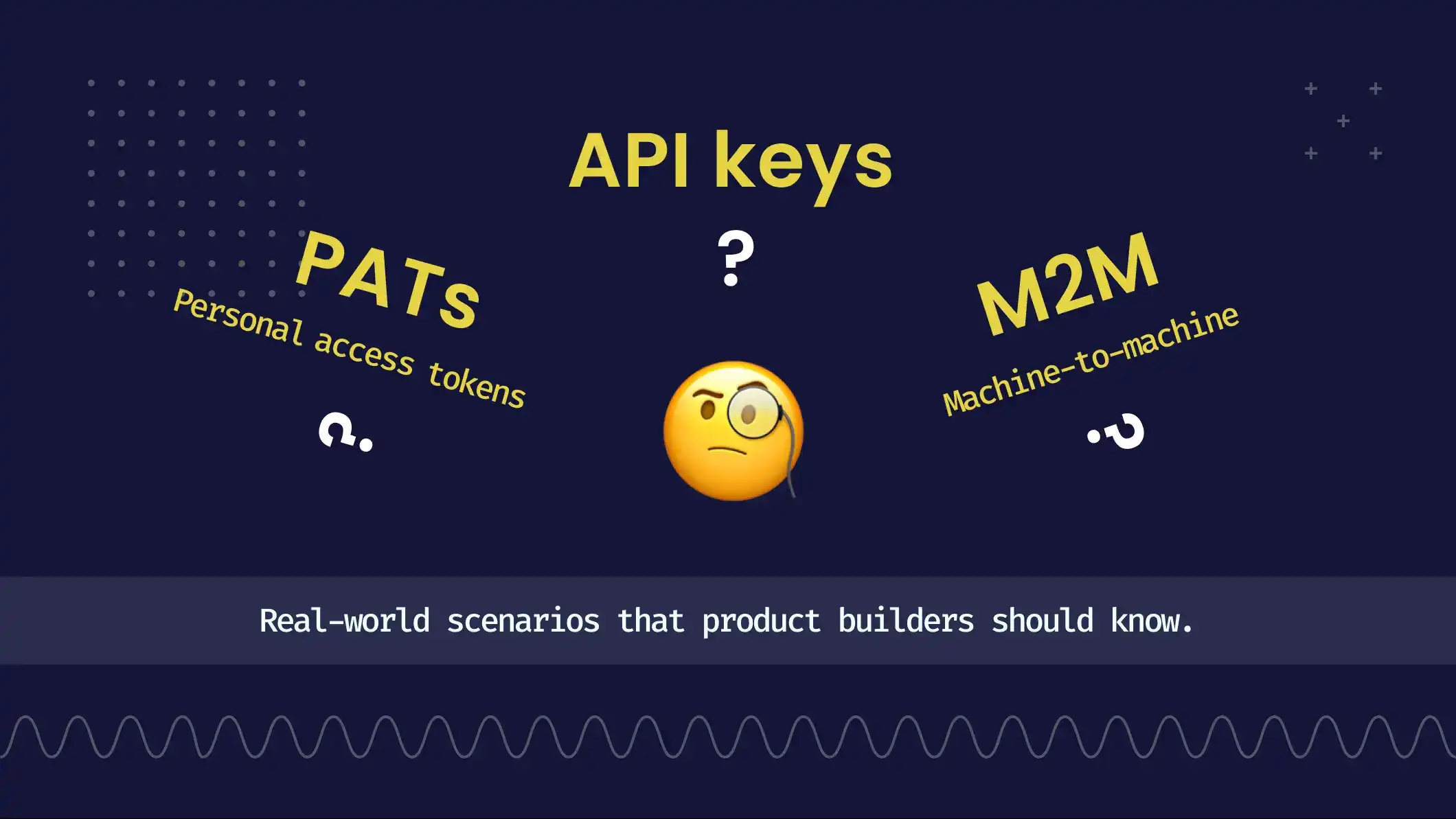 Personal access tokens, machine-to-machine authentication, and API Keys definition and their real-world scenarios