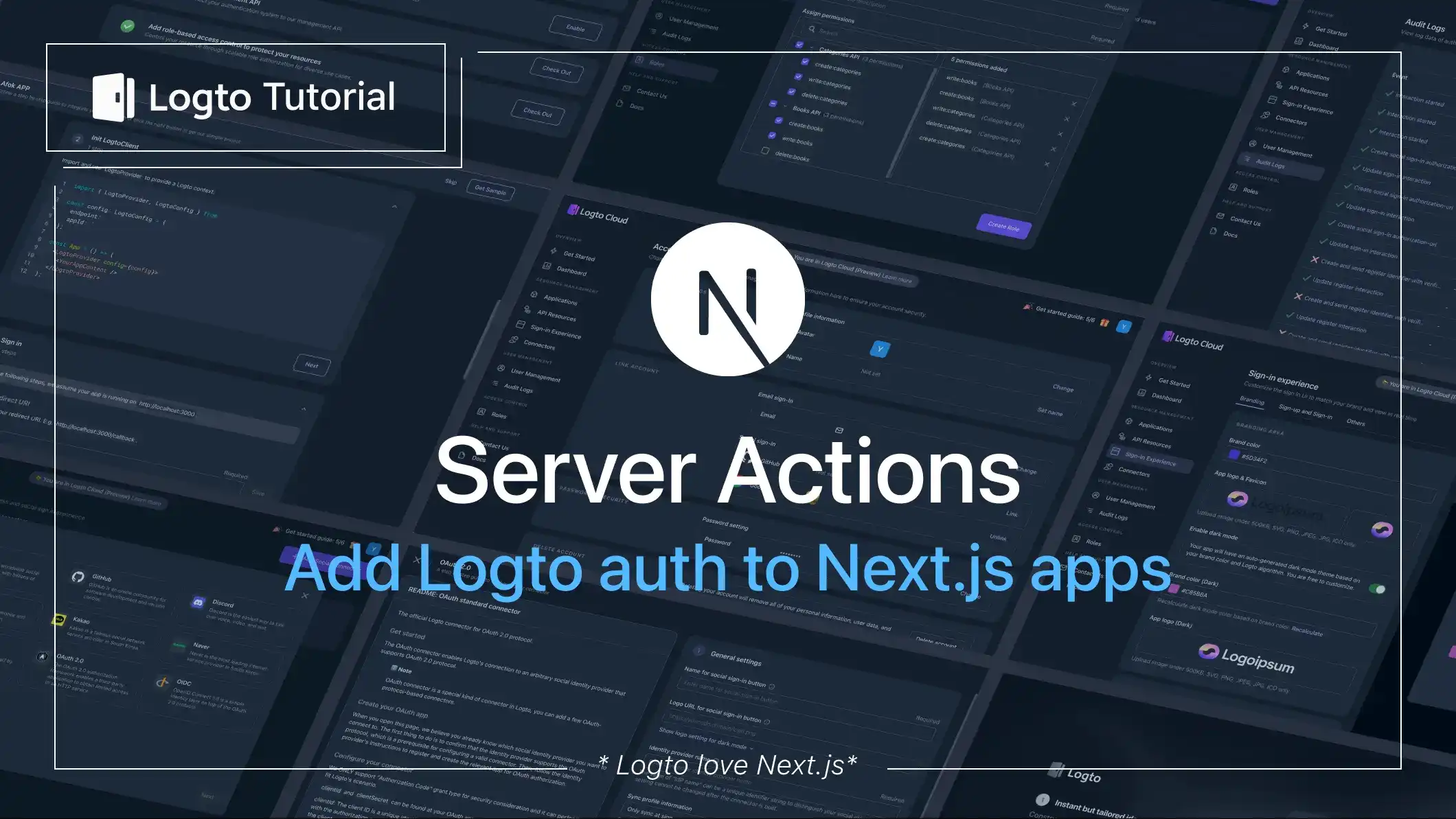 Add Logto auth to your Next.js application using Server Actions