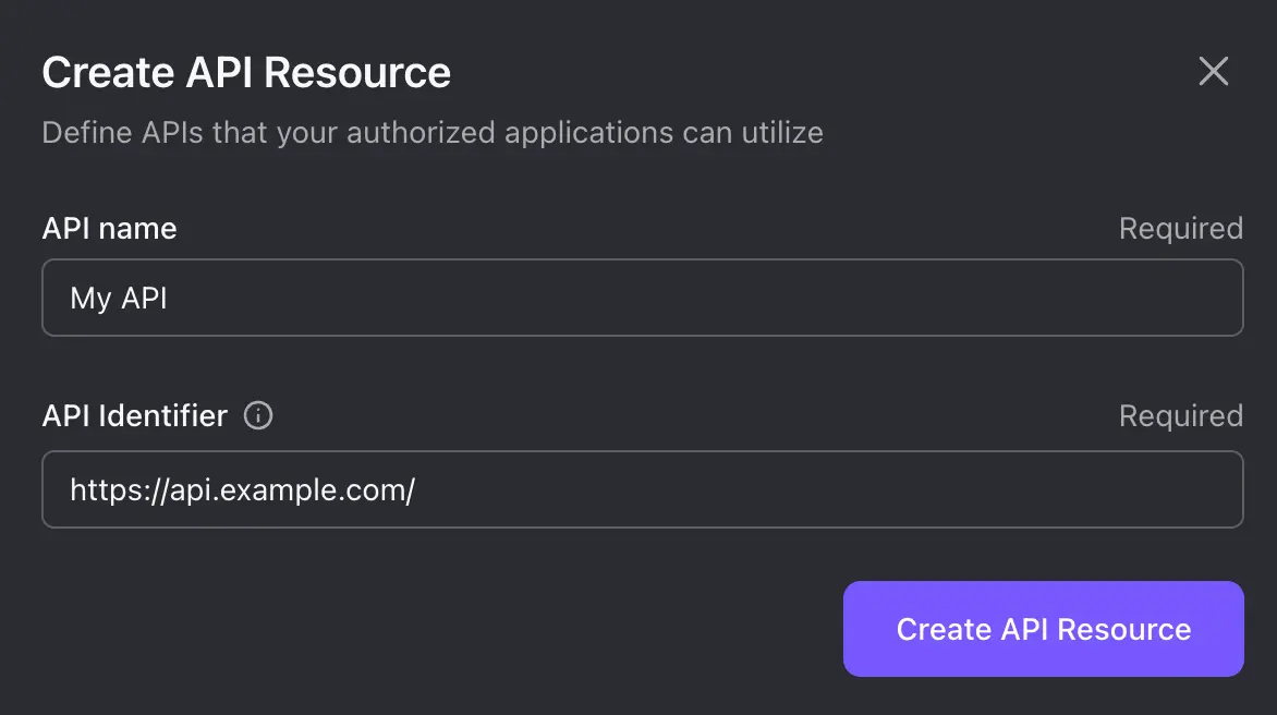 Create API Resource