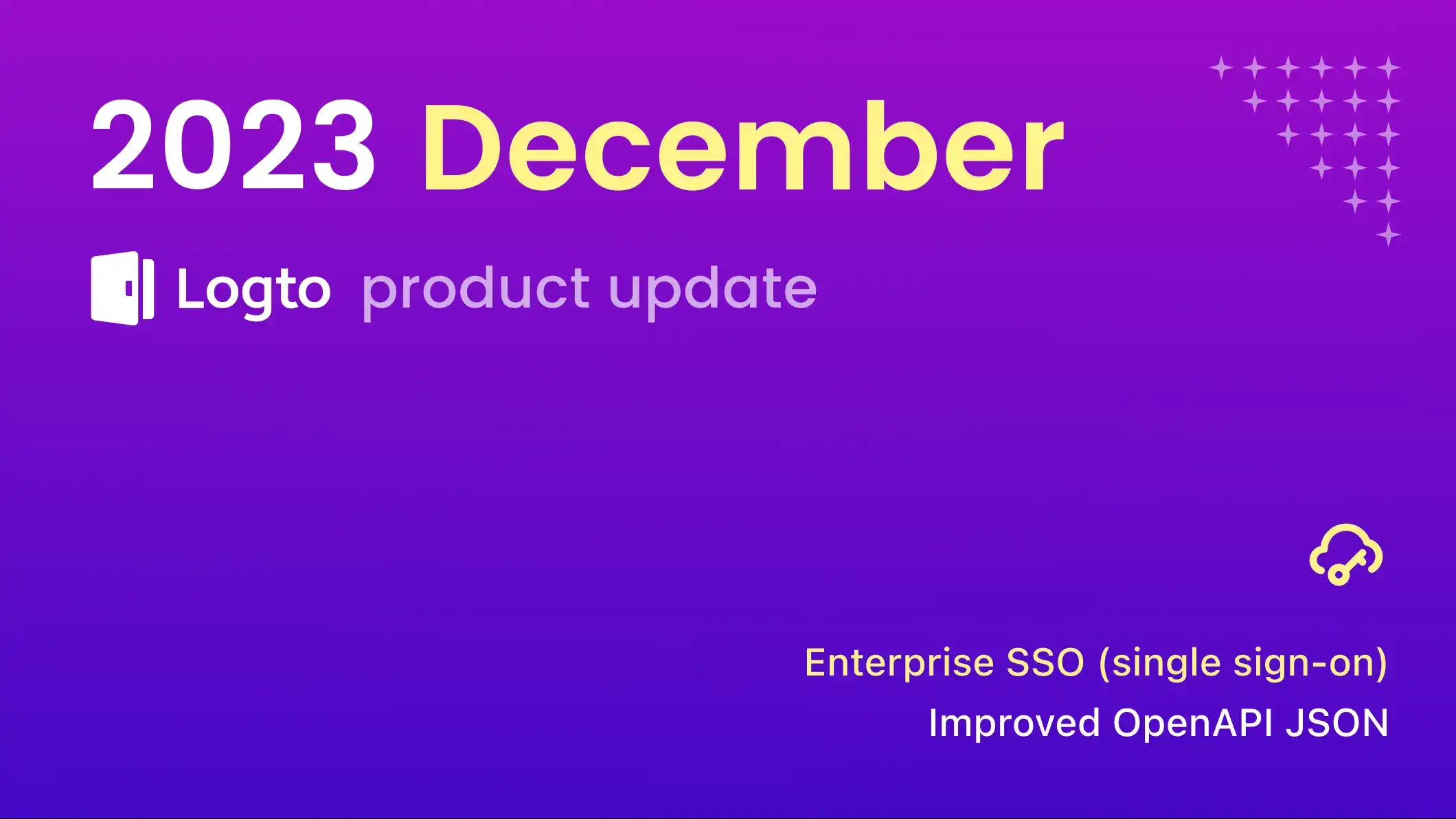 Logto product update: Enterprise SSO (single sign-on)